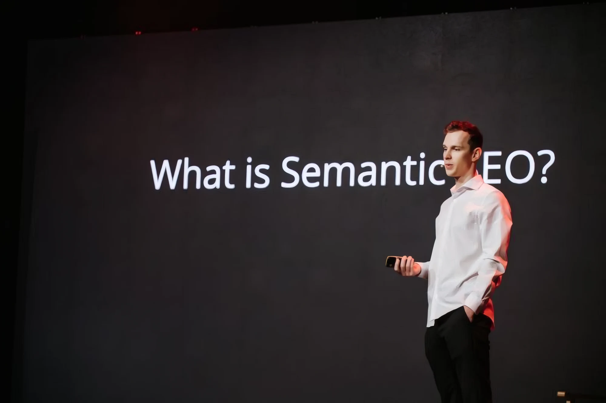 Pavel Klimakov presenting: What is Semantic SEO?